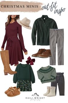 christmas minis and outfits for the holiday season