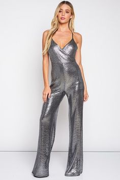 Metallic Jumpsuit - Hippie Vibe Tribe Silver Jumpsuit, Metallic Jumpsuit, Unique Jumpsuits, Silver Jumpsuits, Glitter Jumpsuit, Metallic Jumpsuits, Vibe Tribe, Silk Jumpsuit, Loose Jumpsuit