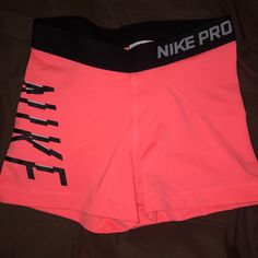 Hot Pink Nike Pro Spandex Shorts! Pretty Much Brand New Only Worn 2 Times!!!! Size Small! No Tears Or Stretching! Pink Nike Athletic Shorts, Nike Pink Athletic Shorts, Fitted Pink Athletic Shorts With Moisture-wicking, Pink Moisture-wicking Workout Bottoms, Fitted Pink Athletic Shorts, Fitted Pink Training Shorts, Pink Sports Bottoms With Built-in Shorts, Pink Nike Fitted Shorts, Nike Fitted Pink Shorts