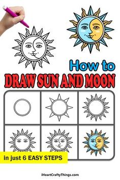 How To Draw A Sun Step By Step, How To Draw The Sun, Sun And Moon Drawing Easy, Cool Sketch Ideas Easy Step By Step, How To Draw Sun, Easy Trippy Things To Draw Step By Step, Sun And Moon Drawing Paintings, How To Draw A Sun, Trippy Drawing Ideas Easy Step By Step