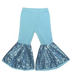 ILTEX Apparel Kids Clothing Bell Bottom Tiffany Sequin Pants Sparkly Pants, Kids Tank Tops, Sequin Patch, Sequin Pants, Hat Patches, Tank Top Dress, Pants Large, Bell Bottom Pants, Bell Bottom