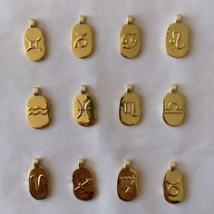 "Zodiac" pendant, new, perfect as a gift. Made of 18k gold-plated brass (no lead, nickel or cadmium). 18K gold-plated 925 sterling silver chain available separately. All zodiac signs available. Delivered in a cotton bag with logo. FOR ANY QUESTIONS CONTACT ME, I WILL ANSWER SUPER FAST! Dimensions: Height/Heights 2.5 cm Width 1cm "Zodiac" pendant, new, perfect to give away. 18K gold plated brass (lead-free, nickel or cadmium). Available apart from 925 KT gold plated sterling silver chain. All zod Gold Tarnish-resistant Charm Necklace For Good Luck, Symbolic Gold Plated Zodiac Sign Jewelry, Gold Zodiac Sign Initial Pendant Jewelry, Gold Plated Zodiac Sign Pendant Jewelry, Symbolic Zodiac Sign Gold Plated Jewelry, Gold Symbolic Engraved Charms, Tarnish Resistant Gold Metal Charms, Gold Celestial Charm Necklace In Brass, Gold Celestial Charm Necklaces In Brass