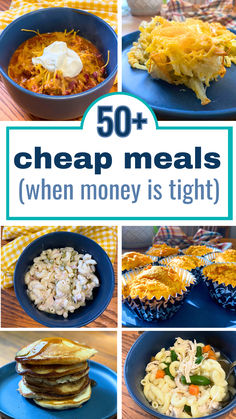 cheap meals How To Live Frugal, Cheap Meals On A Budget, Affordable Meal Plans, Lazy Meals, Ways To Budget, Cheap Meal Ideas, Frugal Hacks, Easy Weekly Meals