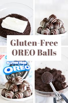 gluten - free oreo balls are an easy dessert recipe