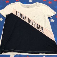 Logo Shirt. Light Texture. Perfect For Hot Weather Affordable Tommy Hilfiger Logo Print T-shirt, Tommy Hilfiger T Shirt, Light Texture, Hot Weather, Tommy Hilfiger, Brand New, Womens Tops, Tops & Tees, T-shirt