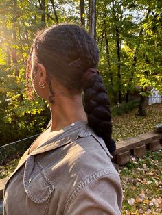 Stretch Natural Hairstyles, 4c Braid Out, Braided Ponytail Natural Hair, Long 4c Hairstyles, Long Type 4 Hair, Waist Length Natural Hair, Long Afro Hair, 4a Hairstyles, Braid Natural Hair