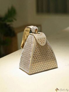 Bird in Bag - Sophisticated Small Bag for Women's Nights Out Luxury Handheld Bag For Night Out, Elegant Evening Box Bag With Dust Bag, Gold Evening Pouch Bag, Handheld Bags With Detachable Handle For Night Out, Handheld Bag With Detachable Handle For Night Out, Luxury Rectangular Bag For Night Out, Elegant Rectangular Box Bag For Night Out, Evening Clutch Box Bag, Evening Box Clutch With Dust Bag