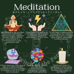 Pagan Meditation, Wiccan Meditation, Meditation For Witches, Witchcraft Meditation, Witchcraft Period, Witchy Meditation, Meditation Witchcraft, Witch Meditation, Forest Witch