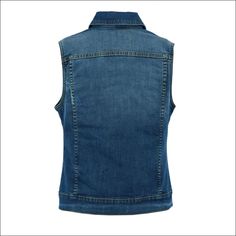 The Afina blue denim vest has the comfort and style that you need for your next ride. Look hot and stay cool with this casual riding vest. Featuring a snap-down collar you can leave open when you get off your bike. The button-up front is easy to take on and off. It has a snap flap chest pocket as well as snap hand-warmer pockets perfect for rides on chilly, windy days. This unlined vest is made with comfortable denim. It makes the perfect accessory on a day trip to a friend's house or a weekend Casual Dark Wash Denim Vest Jacket, Casual Washed Denim Blue Vest, Casual Medium Wash Washed Vest, Casual Medium Wash Vest, Casual Denim Vest With Pockets For Outdoor, Casual Washed Blue Denim Vest, Casual Medium Wash Denim Vest, Trendy Dark Wash Denim Vest With Snap Buttons, Casual Denim Vest With Snap Buttons