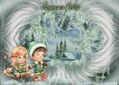 GRAND gif animé JOYEUSES FETES- scintillant - clic sur le lien pour découvrir cette image ANIMEE : http://prettypoun.centerblog.net/rub-cartes-de-noel-.html Zelda Characters, Fictional Characters