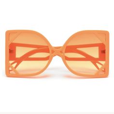 ORANGE OVERSIZED SUNGLASSES Trendy Orange Sunglasses For Spring, Modern Orange Sunglasses For Summer, Chic Orange Sunglasses With Uv Protection, Spring Orange Sunglasses With Mirrored Lenses, Orange Sunglasses With Mirrored Lenses For Spring, Orange Mirrored Sunglasses For Spring, Trendy Orange Sunglasses With Polarized Lenses, Trendy Orange Polarized Sunglasses, Trendy Orange Sunglasses With Gradient Lenses