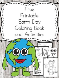 a printable earth day coloring book and activities for kids to do with the earth