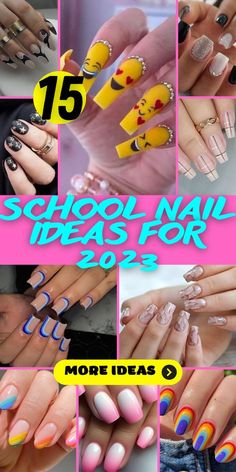 Nail Ideas For 2023, Nails Back To School, Elegant Nail Designs