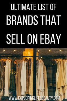 the ultimate list of brands that sell on ebay