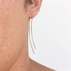 SKU:24480732Metals Type: Gold FilledModel Number: H-1448Gender:Female/AdultShape\pattern: GeometricCertificate Type: GTCMaterial: 14K Gold Filled,14K Rose Gold Filled,925 Sterling SilverColor: Gold,Rose Gold,Silver Adjustable Linear Elegant Earrings, Metal Long Drop Threader Earrings, Minimalist Dangle Threader Earrings, Chic Threader Earrings With Ear Wire, Modern Threader Earrings, Minimalist Metal Linear Earrings, Minimalist Linear Earrings, Metal Threader Earrings With Ear Wire, Minimalist Long Drop Threader Earrings For Parties