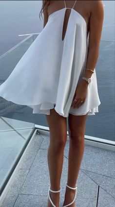 Skandinavian Fashion, Short Party Dress, Halterneck Dress, Glam Dresses, Summer Fits, Outfits Casuales, Fancy Dresses, Look Fashion