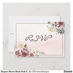 save the date card with pink flowers and greenery on white marble background, featuring text that reads,'elegant dusty rose by christian designs '