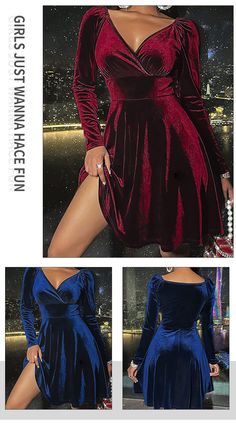 Sexy V-Neck Velvet Slim Fit Long Sleeve Dress - royal blue,XL Fall Velvet V-neck Dress For Night Out, Winter Stretch V-neck Dress, Fitted Long Sleeve V-neck Dress For Winter, Winter A-line Mini Dress For Date Night, Stretch V-neck Winter Dress, Winter V-neck Stretch Dress, Fitted Knee-length V-neck Winter Dress, Fitted Knee-length V-neck Dress For Winter, Stretch V-neck Long Sleeve Party Dress