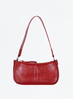 Marano Bag Red Red Hobo Shoulder Bag With Zipper Pocket, Red Faux Leather Shoulder Bag With Double Handle, Red Double Handle Shoulder Bag With Zipper Pocket, Burgundy Shoulder Bag With Zipper For Daily Use, Trendy Burgundy Bag With Zipper Closure, Red Faux Leather Travel Shoulder Bag, Red Baguette Bag With Detachable Strap For Daily Use, Evening Satchel Baguette Bag With Zipper Closure, Red Faux Leather Shoulder Bag For Travel