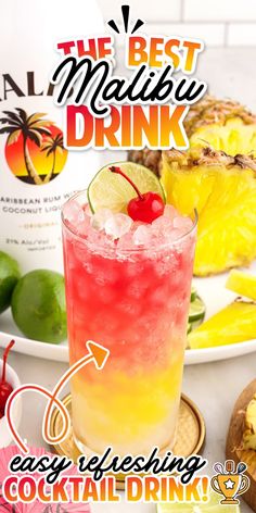 the best maiki drink easy refreshing cocktail with pineapples and watermelon