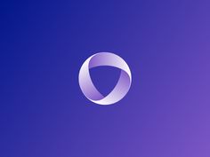 a purple background with a white circle on it