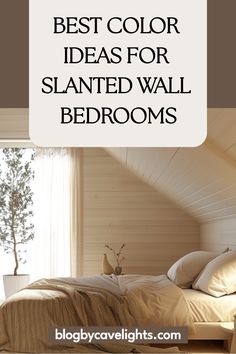 the best color ideas for slanted wall bedroom walls and ceiling are in this post