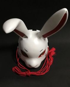 Rabbit Mask White Gothic Cosplay Unisex FRP Festival Halloween JPN Artist | eBay Alice Fox, Rabbit Mask, Gothic Cosplay, White Gothic, Bunny Mask, Mask White, Horror Masks, Cute Mask, Oni Mask