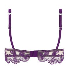 Demi-cup bra I.D. SARRIERI Lavender Field Purple Underwire Bra With Removable Pads, Purple Push-up Bra With Padded Cups, Purple Underwire Bra Partially Lined, Purple Partially Lined Underwire Bra, Elegant Partially Lined Purple Bra, Purple Fitted Bra With Adjustable Straps, Fitted Purple Bra With Adjustable Straps, Lavender Push-up Bra, Feminine Purple Bra