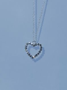 We have a beautiful rhinestone heart pendant on an adjustable stainless steel silver cable chain Silver Heart Necklace With Round Pendant And Clavicle Chain, Silver Heart Necklace With Clavicle Chain For Valentine's Day, Elegant Silver Crystal Heart Necklace, Valentine's Day Silver Heart Clavicle Necklace, Silver Rhinestone Clavicle Necklace For Valentine's Day, Valentine's Day Silver Rhinestone Clavicle Necklace, Silver Crystal Heart Necklace For Anniversary, Silver Heart-shaped Rhinestone Clavicle Necklace, Silver Double Heart Necklace With Clavicle Chain