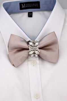 Check out this item in my Etsy shop https://www.etsy.com/listing/1425849136/ivory-rhinestone-bow-tie-lapel-pin-set Luxury Satin Bow Tie, Luxury Elegant Bow Tie And Suit Accessories, Elegant Wedding Tuxedo With Satin Bow, Tuxedo Bow Tie With Decorative Bow For Wedding, Dapper Tuxedo With Bow Tie For Wedding, Dapper Wedding Tuxedo With Bow Tie, Elegant Silver Bow Tie For Formal Occasions, Satin Bow Tie For Wedding, Fitted Tuxedo With Satin Bow For Wedding