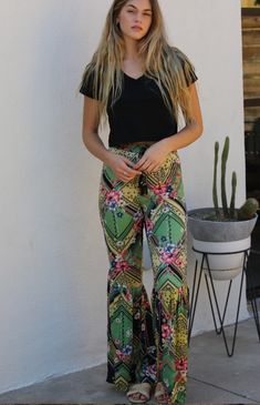 These patterned pants are ready to go dancing- or to the grocery store- or to class... Basically they want to go wherever you are going! Dance down the street and these pants will dance with you. Flared leg. Skinny fit detail. Runs true to size. Questions about fit? Email Support@LillaCavallo.com for additional help with choosing the perfect size for you! Patterned Pants, Dance With You, Flare Leg Pants, Pants Large, Pants Pattern, Ready To Go, Grocery Store, Leg Pants, Dancing