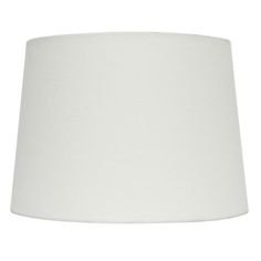 a white lamp shade on a white background