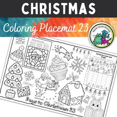 a christmas coloring page with the words, color and printable for children to color