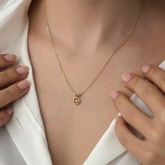 Mini Circle Solitaire Necklace, 14k Gold Necklace, Gold Necklaces, Gift Necklace, Necklace for Women Gift, Necklace for Mom ITEM DETAILS ❆ All our jewelleries are handmade with Love and Care 💓 ❆ Material: 14K Gold. ❆ Gram: 1,96 gr ❆ Each item is made to order. Since all of our products are handmade, there may be -) 10% deviation in the specified weight. ❆ DO YOU LIKE THIS RING? You can get more information about it below but if you have any questions, just send a message. PACKAGING ❆ They are s Gold Birthstone Necklace With Bezel Setting, Elegant Gold Plated Round Birthstone Necklace, Classic Diamond Initial Pendant Necklace Gift, Classic Initial Pendant Diamond Necklace As Gift, 14k Rose Gold Solitaire Necklace With Round Pendant, 14k Gold Bezel Setting Birthstone Necklace Gift, 14k Gold Birthstone Necklace With Bezel Setting As Gift, Timeless 14k Gold Necklace With Bezel Setting, Elegant Gold Plated Birthstone Necklace Gift