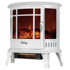 e-Flame USA Regal 22 White Freestanding Electric Fireplace Stove-Modern Ethanol Fireplaces Portable Electric Fireplace, Free Standing Electric Fireplace, Electric Fireplace Stove, Freestanding Electric Fireplace, Outdoor Fireplace Plans, Standing Fireplace, Indoor Electric Fireplace, Fireplace Stove, Best Electric Fireplace