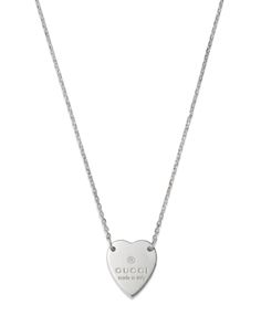 Wear Gucci close to your heart with this engraved necklace from the Trademark collection. Gucci Heart Necklace, Gucci Necklace, Gucci Jewelry, Buy Gucci, Money Affirmations, Engraved Necklace, Heart Necklace, Affirmations, Jewelry Accessories