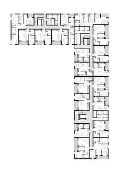 the floor plan for an apartment building with two floors and several rooms in each room