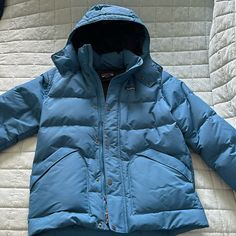 Embrace The Elements With The Patagonia Downdrift Jacket. Its Recycled Nylon Shell And 600-Fill-Power Down Insulation Provide Lightweight Warmth. With Its Sleek Design, This Jacket Is Perfect For Layering Or Wearing On Its Own Whether You're Hitting The Slopes Or Braving The City Streets. 100% Pcr Nylon, 100% Recycled Down Insulation, Woven Brand Label At Chest, Regular Fit, Stand Up Collar, Removable Adjustable Hood, Two Zip Pockets, Interior Pocket Stand Up Collar, Brand Label, Patagonia Jacket, Patagonia Jackets, Fall Jackets, City Streets, Patagonia, Sleek Design, Stand Up