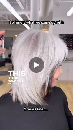 120K views · 11K reactions | Have you ever had a client grow out their grey completely only to realize they don’t love it? I had someone ask me this the other day in a DM so I’m reposting a few of my favorite “grey, but not exactly grey” alternatives. 

There are def a few ways to add some color back in - but in a way that still embraces and respects the natural grey that they worked so hard to grow out. 

Back story on this client: As soon as we finished her initial big haircut, we both thought the same thing - we LOVED the leftover dark color on her ends & wanted to find a way to maintain that sort of dipped tip look even after completely growing out her natural grey. It took some trial & error, but this is what we came up with. It’s super easy to touchup bc you can easily isolate the sa Kim Hair, Going Gray, Hair Clothes, Household Tips, Silver Fox, Dark Color, Grow Out, Body Hair, Haircut Ideas