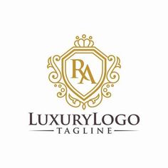 the logo for luxury tagline, which is designed to look like an ornate shield