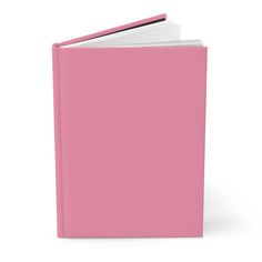 a pink binder on a white background