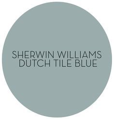 the logo for shewin williams's dutch tile blue