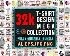 the t - shirt design mega collection is available for $ 3 99 per pound, and includes