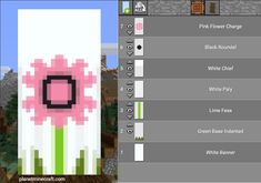 the pink flower change menu in minecraft