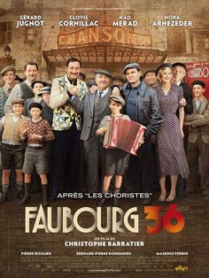 a movie poster for the film faubourg