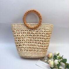 Bali Handmade Woven Rattan Bag Round Straw Shoulder Bag Women Summer New Hollow Out Retro Crossbody Bag Boho Beach Circle Bag Handmade handwoven ratta bean bags.This handcrafted bag is made with hand-harvested material and features a handle for carrying all your essentials. It's soft, lightweight, warm and has a detachable shoulder strap to keep it all together in one place! This bag also comes fully lined so you can carry all the necessities as you go about your shopping or travel. The bag carr Eco-friendly Shoulder Bag With Bamboo Handle For Daily Use, Square Shoulder Bag With Bamboo Handle For Travel, Eco-friendly Large Capacity Bags In Natural Color, Large Capacity Eco-friendly Natural Color Bags, Eco-friendly Large Capacity Natural Bag, Eco-friendly Large Capacity Natural Color Bags, Eco-friendly Tote Shoulder Bag With Bamboo Handle, Natural Handheld Satchel With Large Capacity, Natural Color Handheld Hobo Bag For Vacation