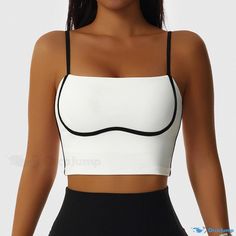 7 High Stretch White Sports Bra With Built-in Padding, White High Stretch Sports Bra With Built-in Padding, White High Stretch Sports Bra With Padding, White Breathable Sports Bra For Pilates, Breathable White Sports Bra For Pilates, Fitted White Sports Bra With Built-in Bra, White Compression Top With Built-in Bra, White Seamless Sports Bra For Light Sports, High Stretch Seamless White Sports Bra