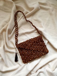 Wooden Beads Bag Brown Bag With Tassel Natural Shoulder Purse Boho Women Handbag Floral Motif Summer Bag wood beaded bag, vintage bag, boho bag, natural wood purse The tassel can be removed upon request. In this shop, I produce stylish and timeless bags with my imagination. My bags are the combination of natural materials and handcraft. I design useful and different models with love. I can improve myself with your ideas and suggestions and produce bags according to your wishes. Let's design toge Wooden Bead Bag, Brown Beaded Bags For Daily Use, Brown Rectangular Clutch With Adjustable Strap, Natural Beaded Rectangular Bag, Beaded Brown Tote Shoulder Bag, Brown Beaded Handheld Bag, Beaded Rectangular Shoulder Bag In Natural Color, Travel Bag With Beaded Details In Natural Color, Brown Beaded Tote Shoulder Bag