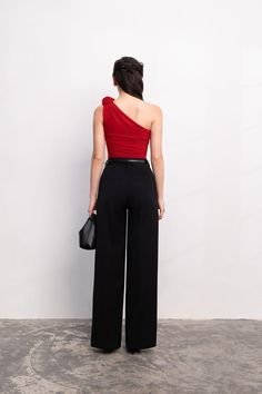 Micah Straight Wide Leg Crepe Ankle Length Pants | MEAN BLVD Chic High-waist Culottes For Evening, Chic High Waist Culottes For Evening, Chic High-waist Evening Culottes, High Waist Culottes For Evening, Chic Ankle-length Pantsuit For Party, Chic Wide-leg Culottes For Night Out, Chic Ankle-length Evening Pantsuit, Chic Evening Culottes, Chic Straight Culottes For Evening