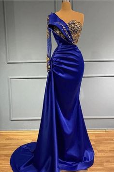 Do not know where to get a perfect dress for your event? Checking out this Royal Blue Long One Shoulder Mermaid Prom Dresses with Sleeves at ballbella.com. Customize service available, extra coupons to save a lot. Mermaid Prom Dresses With Sleeves, Long Sleeve Prom Dress Mermaid, Blue Prom Dresses Mermaid, Long Sleeve Mermaid Prom Dress, Dress With Beads, Prom Dress With Train, Prom Dresses 2022, Prom Dresses 2023, Mermaid Evening Gown